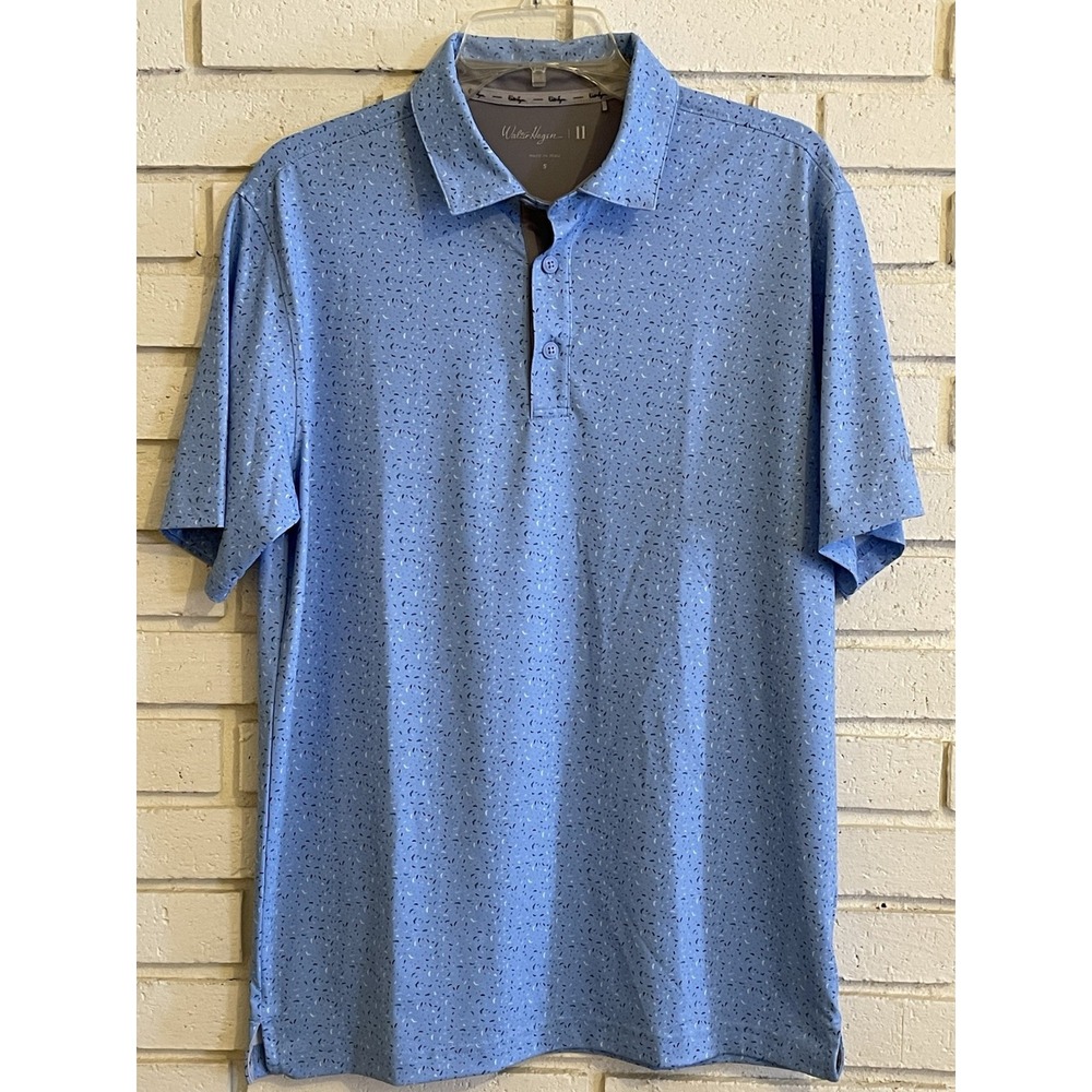 Walter Hagen 11 Polo Shirt Men's Size Small‎ Blue Golf Golfing Performance